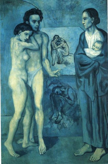 La Vie, Pablo Picasso, 1903, oil on canvas